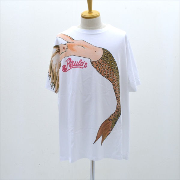 LOEWE × PAULA’S IBIZA / ロエベ パウラズイビザ ◆マーメイド 人魚 半袖 Tシャツ L オーバーサイズ  ビッグシルエット【中古】｜au PAY マーケット