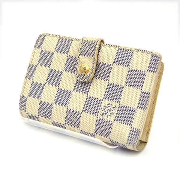 LOUIS VUITTON / ルイヴィトン ◆ポルトフォイユ ヴィエノワ がま口 財布 ダミエ アズール N61676【財布/ウォレット】【中古】