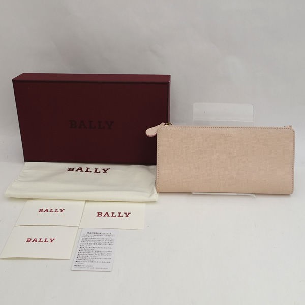BALLY / バリー ◇二つ折り財布/MABIN/レザー/ピンク レディース