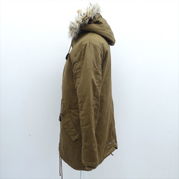 STEEL BROWN /スティールブラウン ◇モッズコート/中綿/ファー付き/ブラウン/サイズXL WGMD-0001 メンズ 【古着】 【中古】  の通販はau PAY マーケット アーチェリー