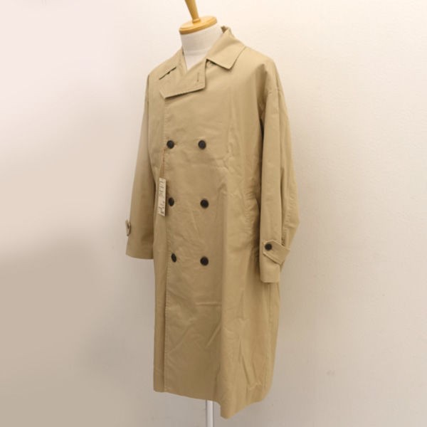 無印良品 MUJI / 無印良品 ◆撥水 トレンチコート/ベージュ/タグ付き/サイズS-M/男女兼用/タグ付き BDE27A2S 【未使用】 ｜au  PAY マーケット