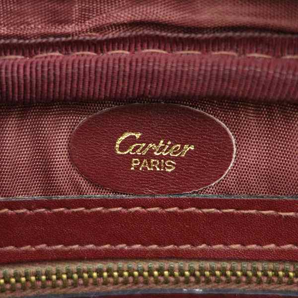 Cartier / カルティエ ◆C金具 ゴールド マスト ロゴ ショルダーバッグ 斜めがけ ボルドー【バッグ/バック/BAG/鞄】【中古】｜au  PAY マーケット