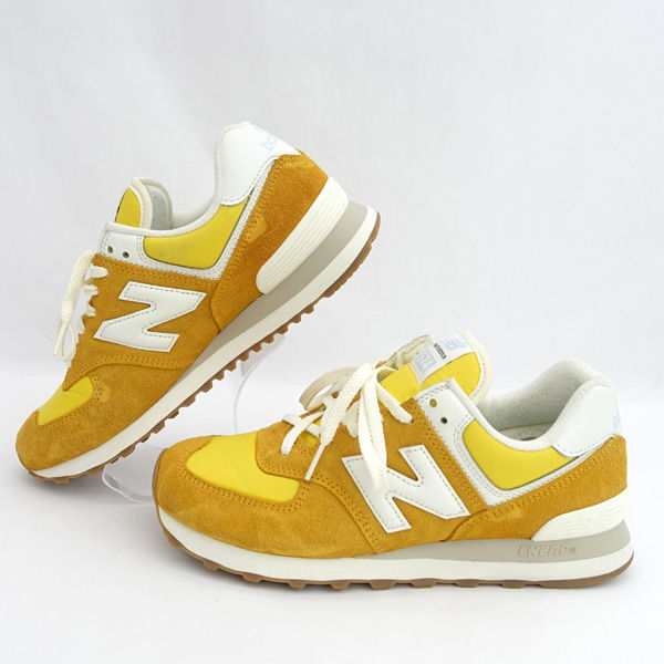 new balance / ニュー バランス ◆ローカットスニーカー/574イエロー/25.5ｃｍ　 U574RC2 メンズファッション 【中古】  ｜au PAY マーケット