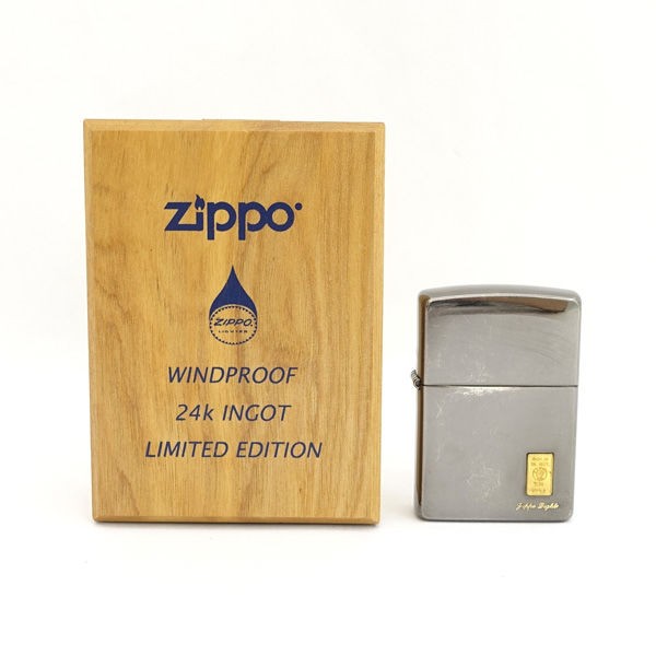 Zippo / ジッポ ◇オイルライター/K24/インゴット/2002年製/限定品