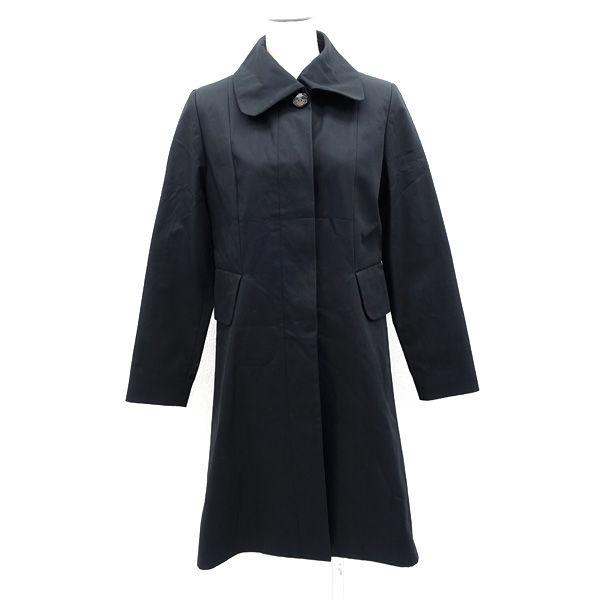 vivienne westwood RED LABEL / ヴィヴィアンウエストウッド ◆ステンカラーコート/比翼/裏地オーブ柄/ブラック/2 16-01-671001の通販は 13,200円