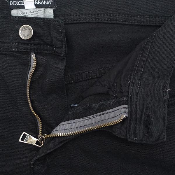 DOLCE & GABBANA ビンテージデニムレザージャケット マルチカラーの