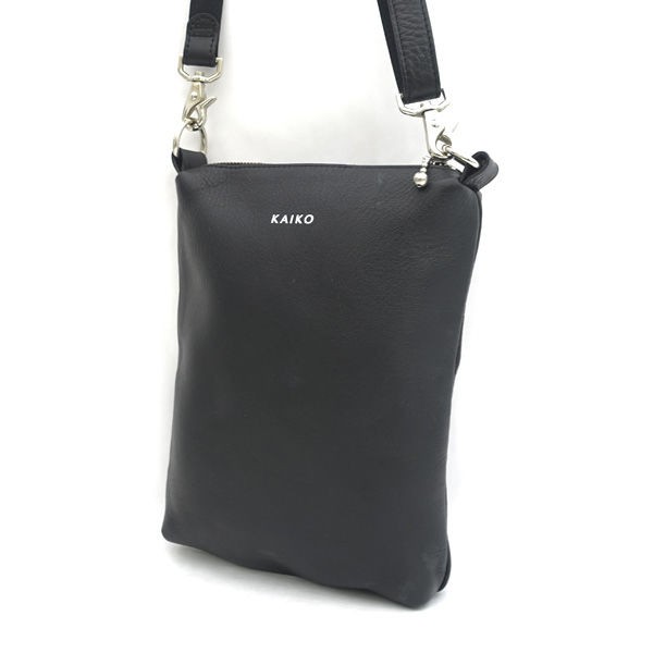 KAIKO / カイコー ◆ショルダーバッグ/サコッシュ/レザー/ブラック メンズファッション【バック/BAG/鞄/カバン】 【中古】 ｜au PAY  マーケット