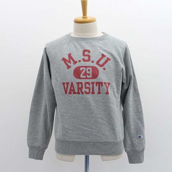 Champion / チャンピオン ◆スウェット/トレーナー/M.S.U VARSITY/グレー/サイズM C8-C024R メンズファッション  【中古】 ｜au PAY マーケット