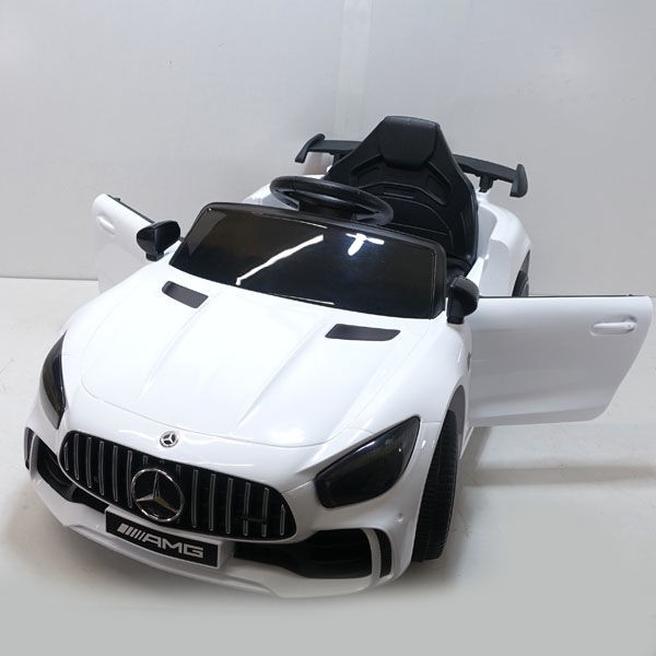 SIS □電動乗用カー メルセデスベンツ AMG GT-R 白 子供用品【中古