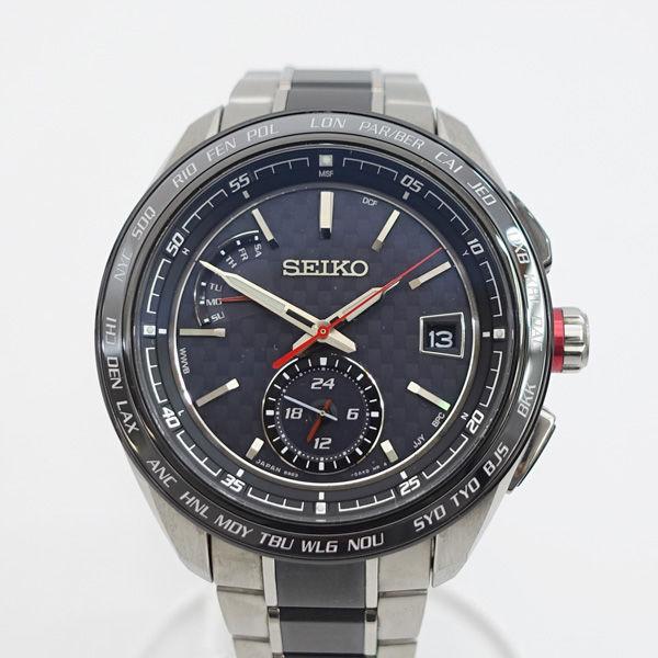SEIKO / セイコー ◆ブライツ フライト エキスパート 電波ソーラー ワールドタイム チタン×セラミック スモセコ メンズウォッチの通販は