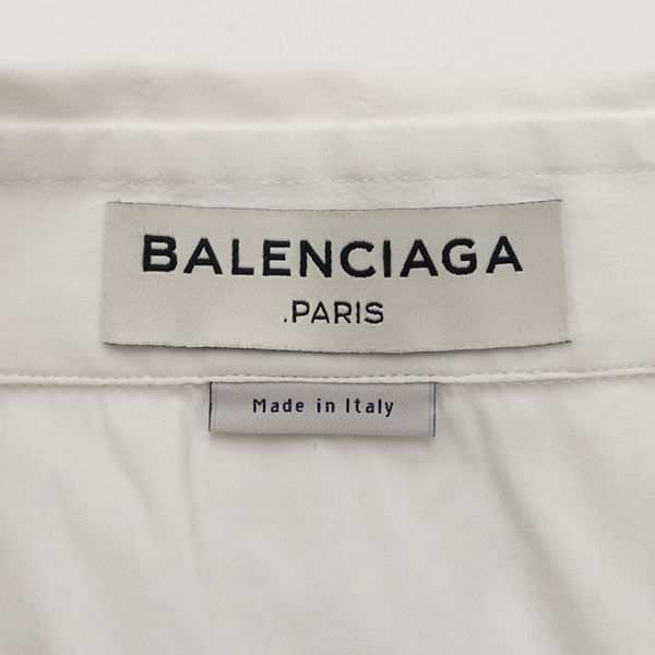 BALENCIAGA / バレンシアガ ◆長袖 ドレスシャツ ホワイト コットン SIZE：37 メンズ 301995 【メンズ】【中古】｜au  PAY マーケット