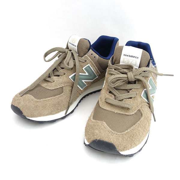 new balance / ニューバランス ◆スニーカー/574/ブラウン/28ｃｍ/タグ付き U574SBB メンズファッション【メンズ】 【中古】