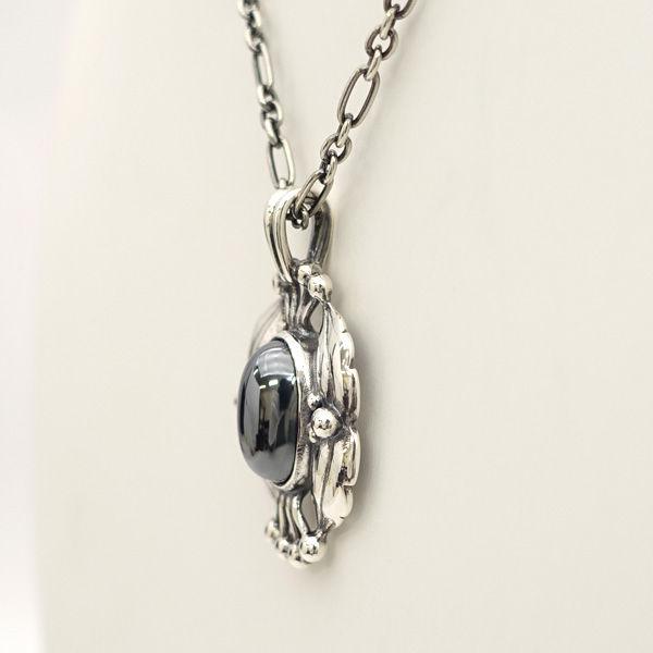 925S ジョージジェンセン 2000 ヘマタイト ペンダント ネックレス