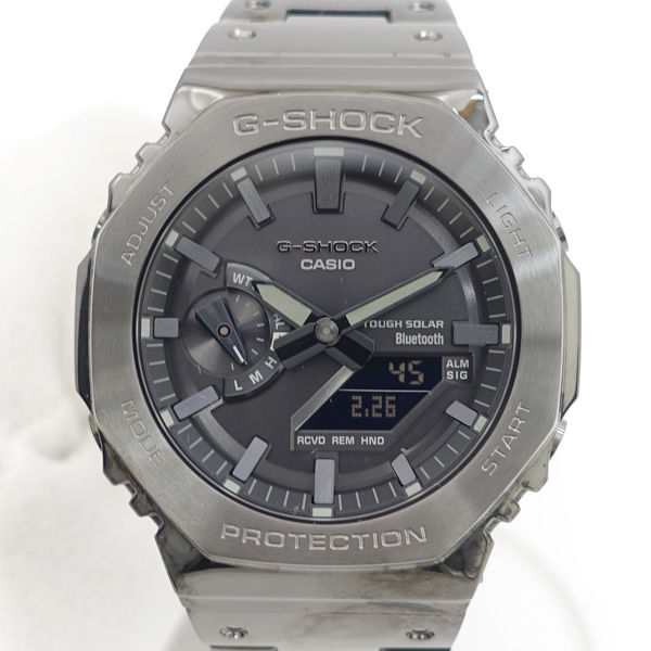 CASIO / カシオ ◆G-SHOCK フルメタル スマホリンク タフソーラー アナデジ 2100シリーズ GM-B2100BD-1AJF ブランド【中古】 の通販は 51,700円