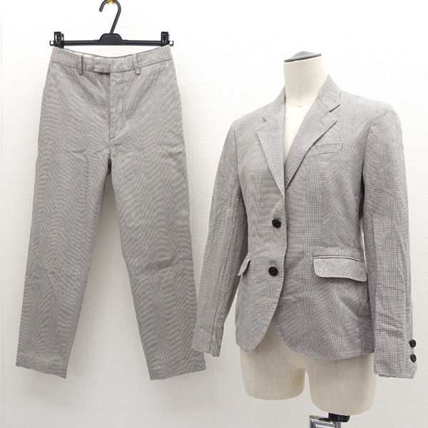 【期間限定！最安値挑戦】 UNIQLO / ユニクロ ◇セットアップ/シングル/2B/パンツ/千鳥格子 スーツ