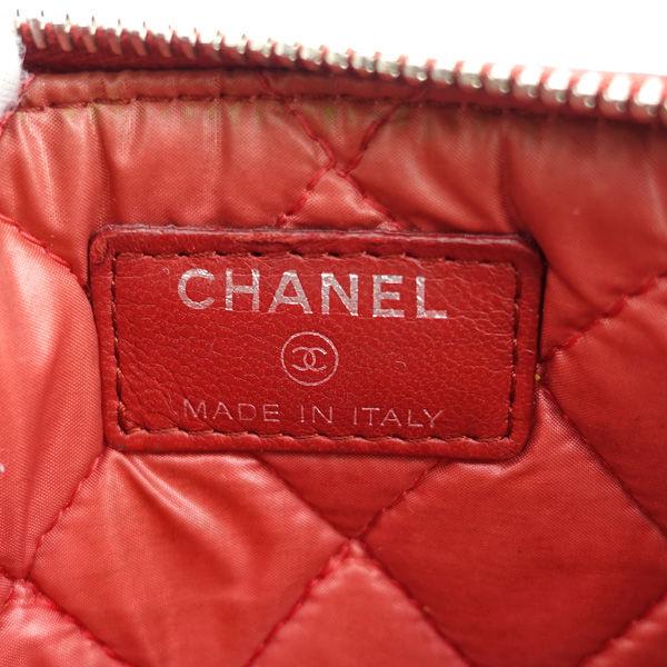 CHANEL / シャネル ◆マトラッセ ジップ ケース レザー レッド 【財布/サイフ/ウォレット/wallet/】 【中古】 CHANEL / シャネル ◇マトラッセ ジップ コインケース レザー レッド