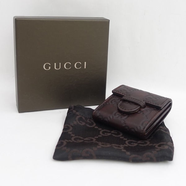 GUCCI / グッチ ◇トラベルウォッチ グッチシマ ブラウン