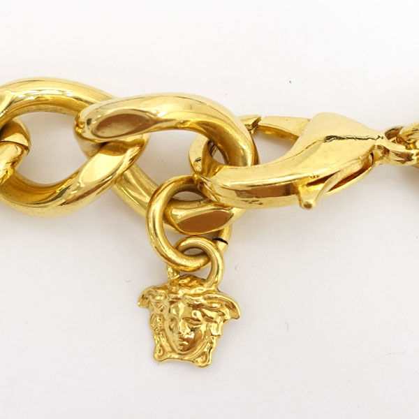 VERSACE / ヴェルサーチベルサーチ ◆ネックレス/喜平チェーン/オープンサークル/ゴールド メンズファッション 【中古】 の通販は