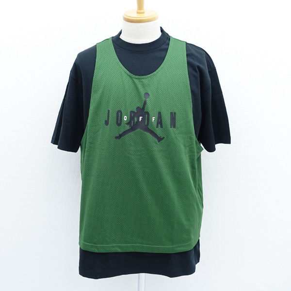 OFF WHITE × JORDAN BRAND / ジョーダン ◆Tシャツ/AS H OW SS TOP/グリーン/M/タグ付き CV3524-361 メンズ 【中古】