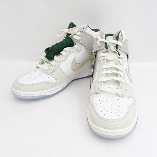 NIKE / ナイキ ◆ダンク ハイ PRM/ゴールド マウンテン/ホワイト/27cm/タグ付き FD0776-100 メンズファッション 【中古】