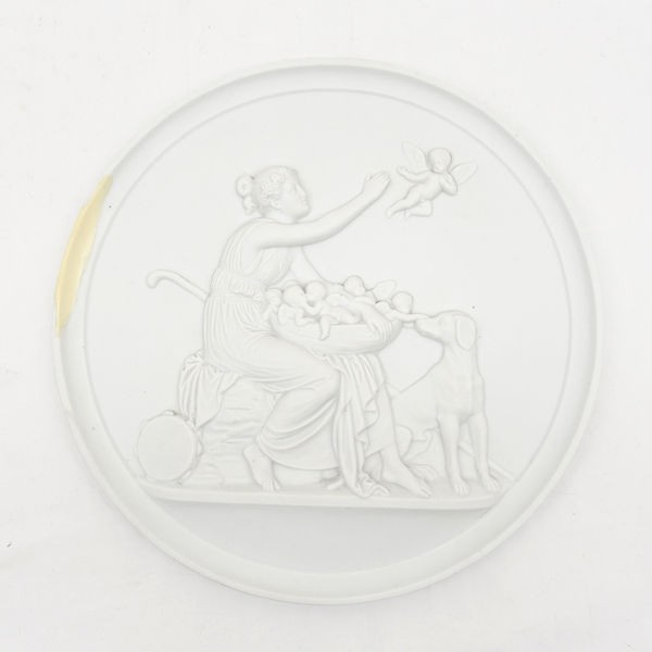 ビングオーグレンダール ◆【雑貨】ウォールプレート　ホワイト　天使　犬　 生活雑貨【中古】 の通販は