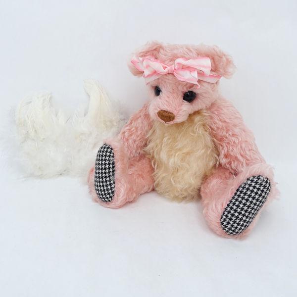 ROSE BEAR 吉川照美　/　ローズベア ◆LOVE/テディベア/天使の羽/ピンク/タグ付き/一点物 レディースファッション【中古】 の通販は 12,100円