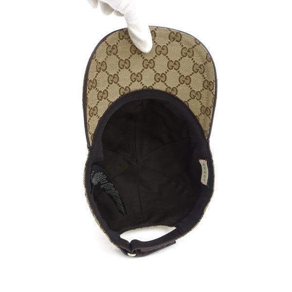 GUCCI / グッチ ◇GGキャンバス シェリーライン ベースボールキャップ