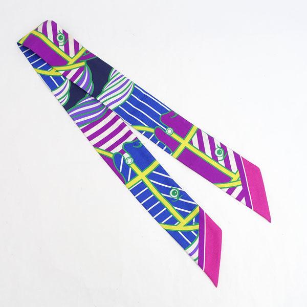 HERMES / エルメス ◇ツイリー マルチカラー ホースフェイス カドリー