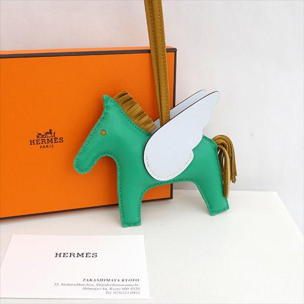 極美品 HERMES エルメス ロデオ ペガサス MM グリーン 箱付き 極美品 HERMES エルメス ロデオ ペガサス MM グリーン 箱付き