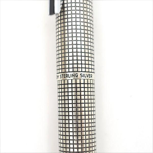 スターリングシルバー ボールペン 格子模様 パーカー スターリング
