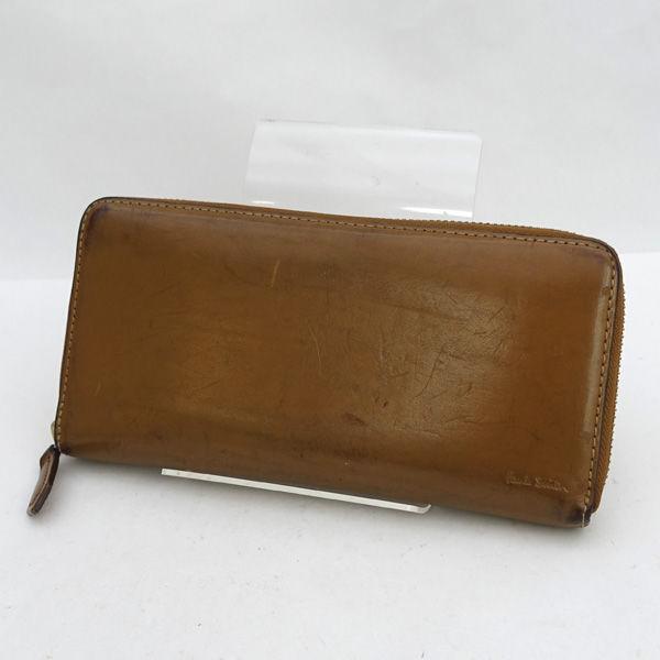 Paul Smith / ポールスミス ◆ラウンドファスナー長財布/レザー/本革/キャネル PSC488 メンズファッション【財布】 【中古】
