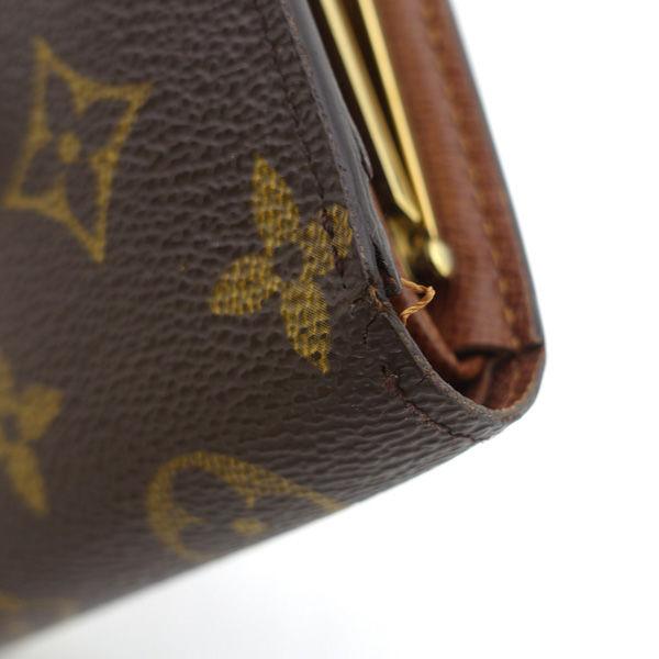 ルイヴィトン モノグラム がま口 二つ折り財布 LOUIS VUITTON ルイ