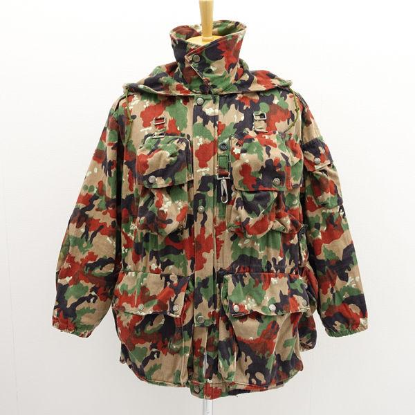 ◆スイス軍/M-60/ミリタリージャケット/カモフラ/カーキ/サイズ52 メンズファッション【メンズ/MEN/男性/ボーイズ】 【中古】 の通販は 6,600円