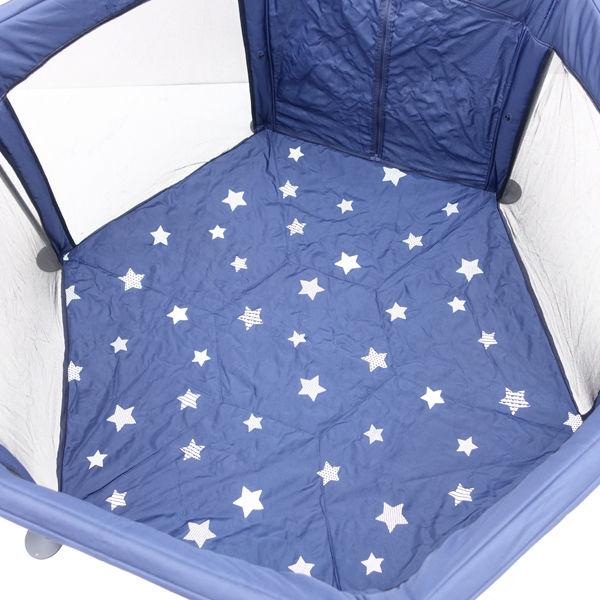 洗えてたためる ベビーサークル 日本育児 星柄 ネイビー 美品 日本育児 洗えてたためる ポータブル ベビーサークル ネイビー 星