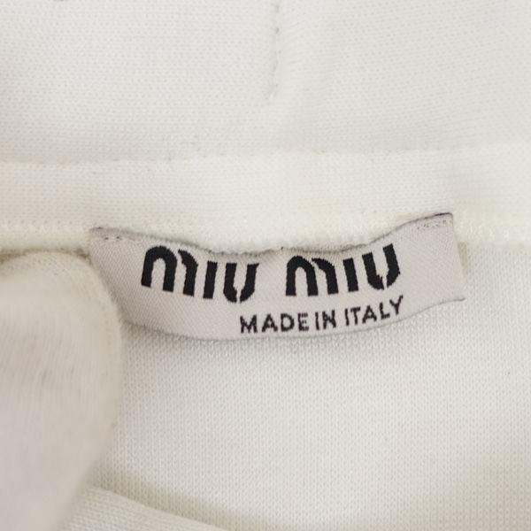 miu miu / ミュウミュウ ◇スウェット スカート ロゴ ホワイト