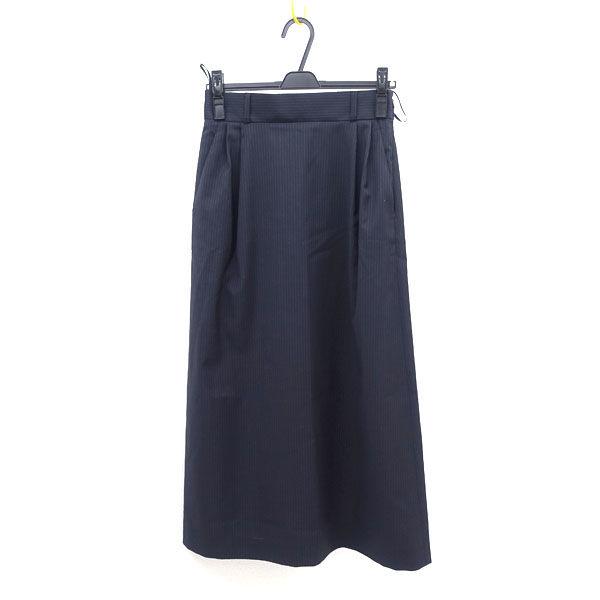 ミュウミュウ ロゴマキシスカート ネイビー 美品 【公式通販】