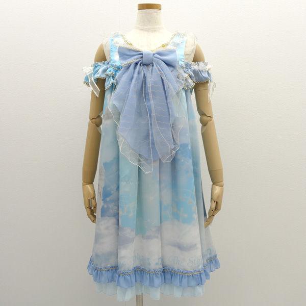 BABY, THE STARS SHINE BRIGHT ◆ワンピース/ドレス/天使/リボン/ブルー/サイズ表記なし/カチューシャ付き レディース 【中古】 の通販は 8,470円