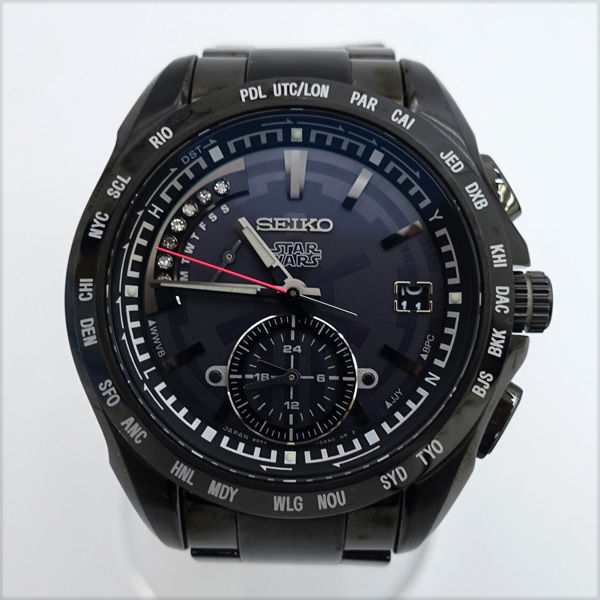 SEIKO / セイコー ◆ブライツ スターウォーズコラボ ダースベイダー 腕時計 電波 ソーラー SAGA125【メンズ/ウォッチ】 
