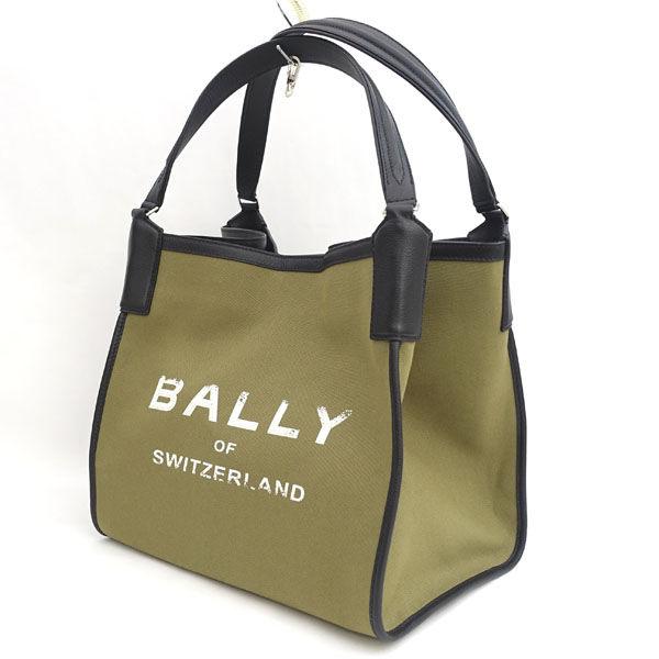 BALLY / バリー ◆トートバッグ/アークル/ARKLE/ロゴ/キャンバス/カーキ MAE036 CO281  メンズファッション 【中古】
