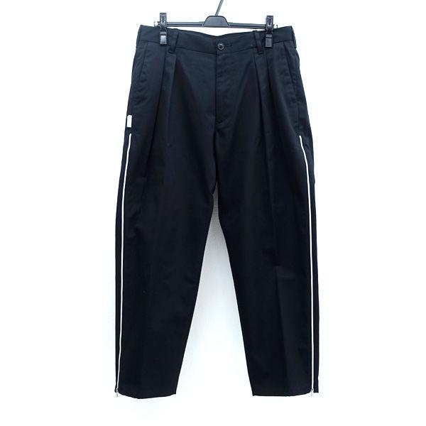 WTAPS × UNDER COVER ◆T/CツイルSIDE ZIP 2TUCK/タックパンツ/ブラック/L UC1B9501 メンズファッション【メンズ】 【中古】 の通販は 20,625円