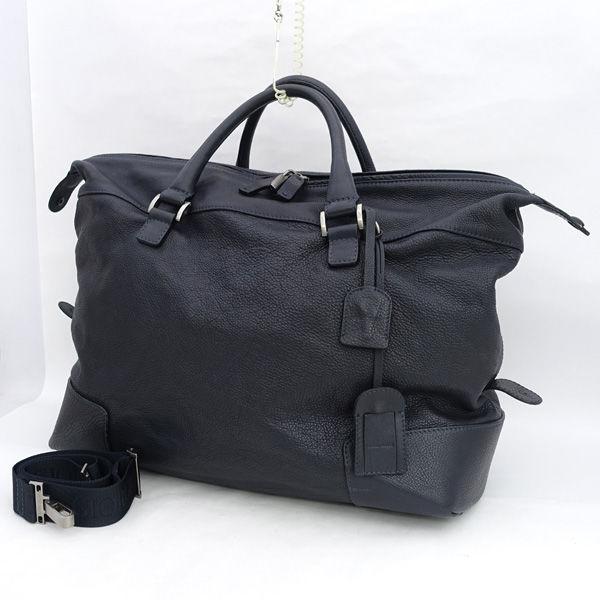 GIORGIO ARMANI / ジョルジオ アルマーニ ◆2WAYボストンバッグ/レザー/Grazie/ メンズ 【中古】  【代引不可】【同梱不可】の通販は 19,800円