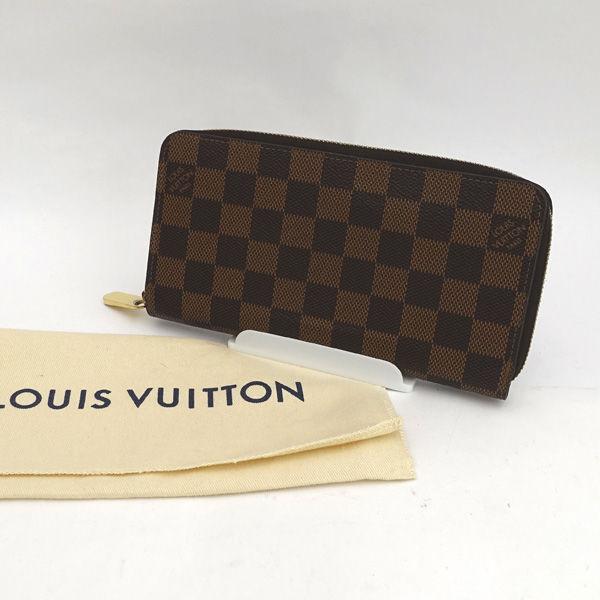 ルイヴィトン ダミエ長財布 ラウンドファスナーブラウン LOUIS VUITTON（ルイ・ヴィトン） 並行輸入 長財布(ラウンドファスナー