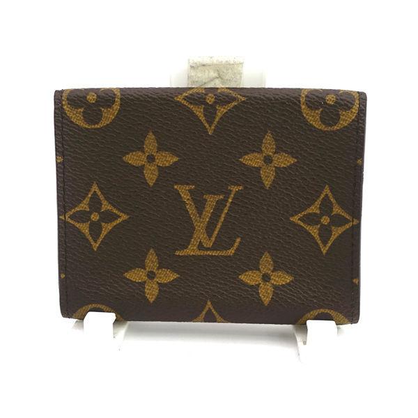 LOUIS VUITTON◆アンヴェロップ・カルトドゥヴィジット_モノグラム・キャンバス_BRW/PVC/BRW/メンズ