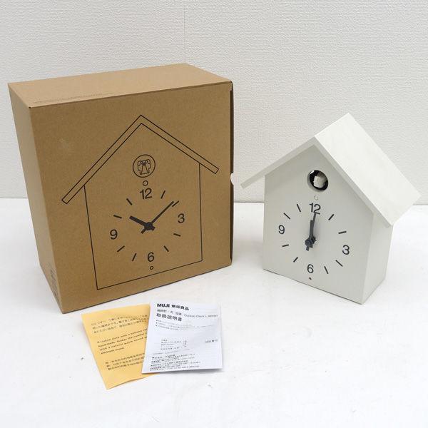 【希少】MUJI 無印良品 鳩時計 大 掛置両用 ホワイト カワイイ 無印良品 商品ルポ】素朴な鳴き声にほっこり、意外なメリットも