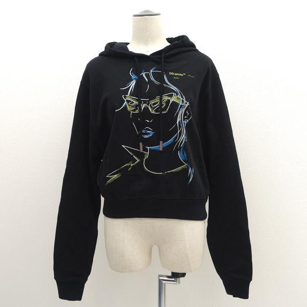 Off-White / オフホワイト ◆プルオーバーパーカー/グラフィック/ブラック/S OWBB016E19003062 レディースファッション【中古】