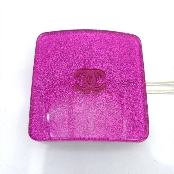 CHANELシャネル ラメ 濃いピンク ヘアバレッタ ヘアアクセサリー CHANEL / シャネル ◇バレッタ 髪留め ヘアアクセサリー ピンク 00