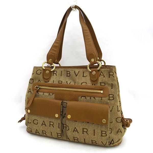 BVLGARI / ブルガリ ◆ロゴマニア マキシレッタ 2WAY キャンバス ブランド【バッグ/バック/BAG/鞄/カバン】 【中古】