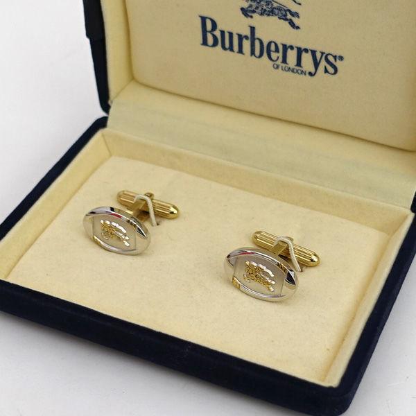 バーバリー シルバーカラー カフス カフリンクス カフスボタン Burberrys