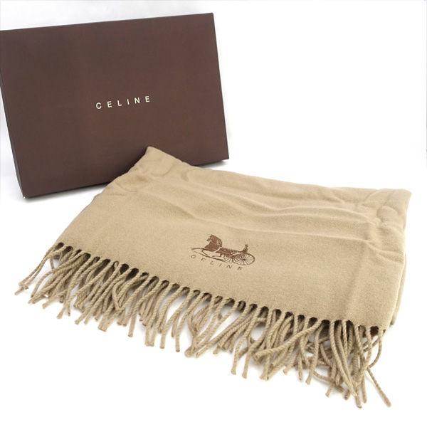 CELINE ひざ掛け　ウール100% ベージュ70x130cm 未使用 CELINE ひざ掛け ウール100% ベージュ70x130cm 未使用 - メルカリ