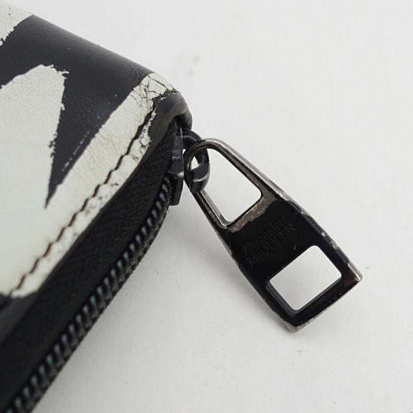 ALEXANDER McQUEEN / アレキサンダー マックイーン ◆ラウンドファスナー長財布/グラフィティロゴ/レザー/ブラック 【中古】 ALEXANDER McQUEEN / アレキサンダー マックイーン ◇ラウンド